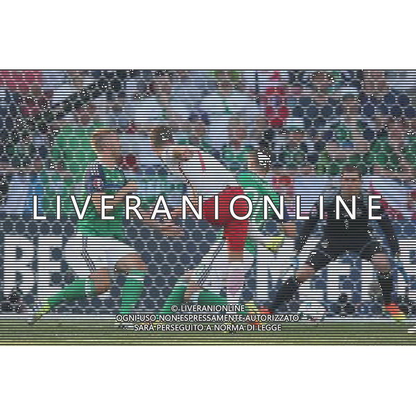 NICEA 12.06.2016 MECZ I RUNDA GRUPA C MISTRZOSTW EUROPY 2016: POLSKA - IRLANDIA POLNOCNA --- FIRST ROUND GROUP C UEFA EURO 2016 MATCH IN NICE: POLAND - NORTHERN IRELAND ARKADIUSZ MILIK GOL FOT. PIOTR KUCZA/NEWSPIX.PL --- Newspix.pl / AGENZIA ALDO LIVERANI SAS - ITALY ONLY EDITORIAL USE ONLY - Polonia - Irlanda del Nord UEFA Francia EURO 2016 Final Tournament Group Stage C Nizza - 12.06.2016