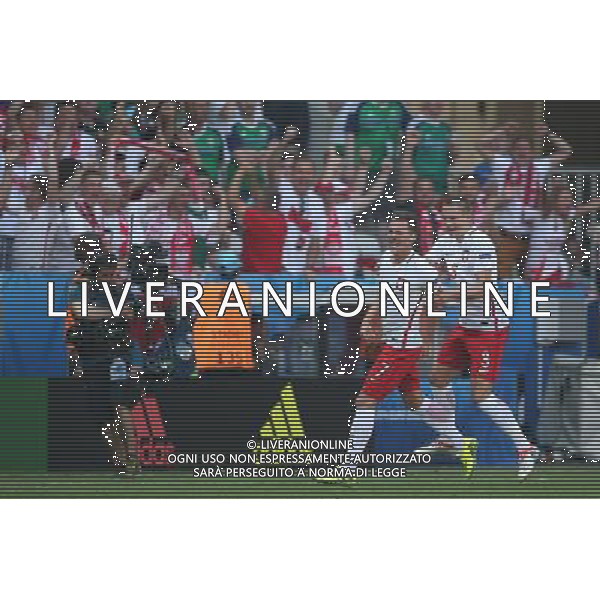 NICEA 12.06.2016 MECZ I RUNDA GRUPA C MISTRZOSTW EUROPY 2016: POLSKA - IRLANDIA POLNOCNA --- FIRST ROUND GROUP C UEFA EURO 2016 MATCH IN NICE: POLAND - NORTHERN IRELAND ARKADIUSZ MILIK ARTUR JEDRZEJCZYK - ESULTANZA DOPO IL GOL FOT. PIOTR KUCZA/NEWSPIX.PL --- Newspix.pl / AGENZIA ALDO LIVERANI SAS - ITALY ONLY EDITORIAL USE ONLY - Polonia - Irlanda del Nord UEFA Francia EURO 2016 Final Tournament Group Stage C Nizza - 12.06.2016