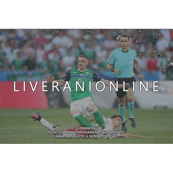NICEA 12.06.2016 MECZ I RUNDA GRUPA C MISTRZOSTW EUROPY 2016: POLSKA - IRLANDIA POLNOCNA --- FIRST ROUND GROUP C UEFA EURO 2016 MATCH IN NICE: POLAND - NORTHERN IRELAND CHRIS BAIRD BARTOSZ KAPUSTKA FOT. PIOTR KUCZA/NEWSPIX.PL --- Newspix.pl / AGENZIA ALDO LIVERANI SAS - ITALY ONLY EDITORIAL USE ONLY - Polonia - Irlanda del Nord UEFA Francia EURO 2016 Final Tournament Group Stage C Nizza - 12.06.2016