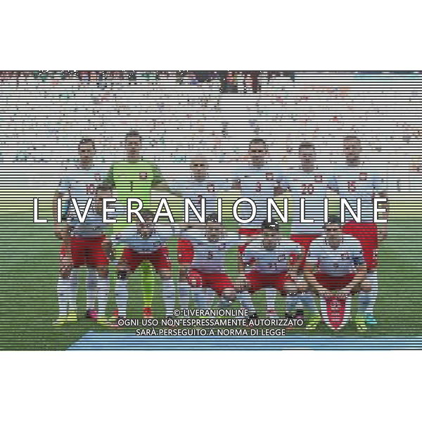 NICEA 12.06.2016 MECZ I RUNDA GRUPA C MISTRZOSTW EUROPY 2016: POLSKA - IRLANDIA POLNOCNA --- FIRST ROUND GROUP C UEFA EURO 2016 MATCH IN NICE: POLAND - NORTHERN IRELAND - FORMAZIONE SQUADRA GRZEGORZ KRYCHOWIAK WOJCIECH SZCZESNY MICHAL PAZDAN ARTUR JEDRZEJCZYK LUKASZ PISZCZEK KAMIL GLIK ARKADIUSZ MILIK JAKUB BLASZCZYKOWSKI KRZYSZTOF MACZYNSKI BARTOSZ KAPUSTKA ROBERT LEWANDOWSKI FOT. PIOTR KUCZA/NEWSPIX.PL --- Newspix.pl / AGENZIA ALDO LIVERANI SAS - ITALY ONLY EDITORIAL USE ONLY - Polonia - Irlanda del Nord UEFA Francia EURO 2016 Final Tournament Group Stage C Nizza - 12.06.2016