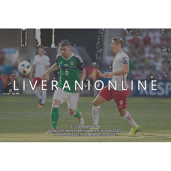 2016.06.12 NICEA PILKA NOZNA I RUNDA GRUPA C MISTRZOSTW EUROPY 2016 POLSKA - IRLANDIA POLNOCNA FIRST ROUND GROUP C UEFA EURO 2016 MATCH IN NICE POLAND - NORTHERN IRELAND N/z ROBERT LEWANDOWSKI Foto PressFocus / NEWSPIX.PL --- Newspix.pl / AGENZIA ALDO LIVERANI SAS - ITALY ONLY EDITORIAL USE ONLY - Polonia - Irlanda del Nord UEFA Francia EURO 2016 Final Tournament Group Stage C Nizza - 12.06.2016