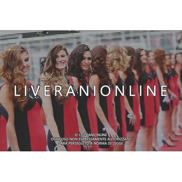 Grid girls on the drivers parade. 12.06.2016. Formula 1 World Championship, Rd 7, Canadian Grand Prix, Montreal, Canada, Race Day. AG ALDO LIVERANI SAS ONLY ITALY