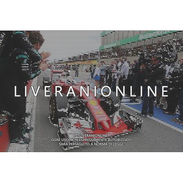 Second placed Sebastian Vettel (GER) Ferrari SF16-H enters parc ferme. 12.06.2016. Formula 1 World Championship, Rd 7, Canadian Grand Prix, Montreal, Canada, Race Day. AG ALDO LIVERANI SAS ONLY ITALY