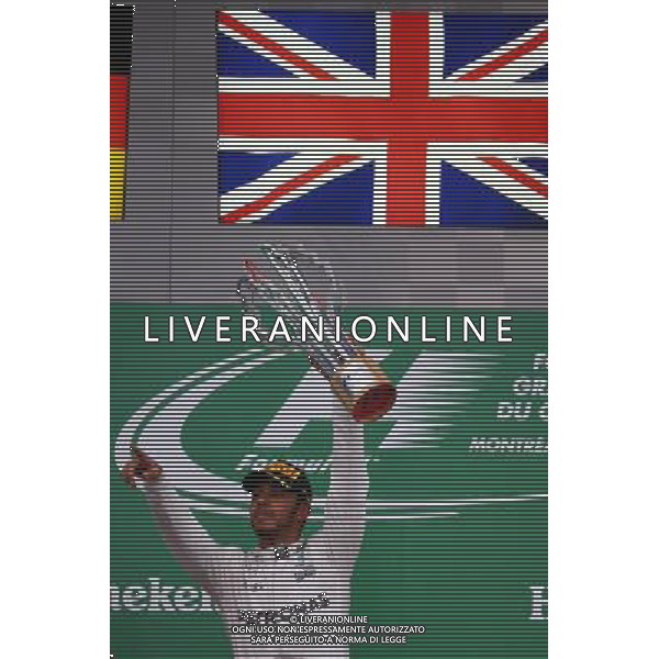 1st for Lewis Hamilton (GBR) Mercedes AMG F1 W07. 12.06.2016. Formula 1 World Championship, Rd 7, Canadian Grand Prix, Montreal, Canada, Race Day. AG ALDO LIVERANI SAS ONLY ITALY