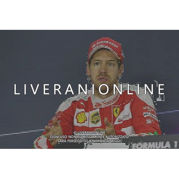 Sebastian Vettel (GER) Ferrari in the FIA Press Conference. 12.06.2016. Formula 1 World Championship, Rd 7, Canadian Grand Prix, Montreal, Canada, Race Day. AG ALDO LIVERANI SAS ONLY ITALY