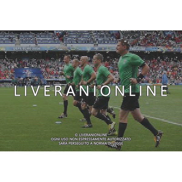 TULUZA 13.06.2016 MECZ I RUNDA GRUPA D MISTRZOSTW EUROPY 2016: HISZPANIA - CZECHY --- FIRST ROUND GROUP D UEFA EURO 2016 MATCH IN TOULOUSE: SPAIN - CZECH REPUBLIC PAWEL RACZKOWSKI PAWEL SOKOLNICKI SZYMON MARCINIAK TOMASZ LISTKIEWICZ TOMASZ MUSIAL - ARBITRO FOT. PIOTR KUCZA/NEWSPIX.PL --- Newspix.pl / AGENZIA ALDO LIVERANI SAS - ITALY ONLY EDITORIAL USE ONLY - Spagna - Repubblica Ceca UEFA Francia EURO 2016 Final Tournament Group Stage D Tolosa - 13.06.2016