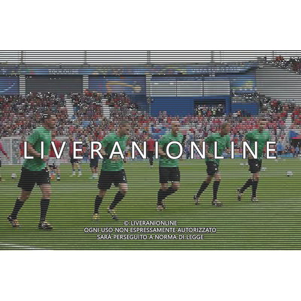 TULUZA 13.06.2016 MECZ I RUNDA GRUPA D MISTRZOSTW EUROPY 2016: HISZPANIA - CZECHY --- FIRST ROUND GROUP D UEFA EURO 2016 MATCH IN TOULOUSE: SPAIN - CZECH REPUBLIC TOMASZ MUSIAL TOMASZ LISTKIEWICZ SZYMON MARCINIAK PAWEL SOKOLNICKI PAWEL RACZKOWSKI - ARBITRO FOT. PIOTR KUCZA/NEWSPIX.PL --- Newspix.pl / AGENZIA ALDO LIVERANI SAS - ITALY ONLY EDITORIAL USE ONLY - Spagna - Repubblica Ceca UEFA Francia EURO 2016 Final Tournament Group Stage D Tolosa - 13.06.2016