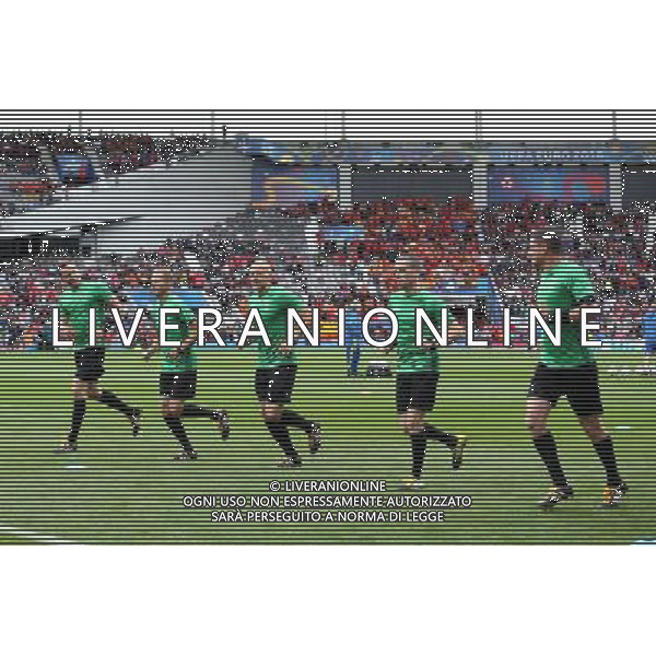 TULUZA 13.06.2016 MECZ I RUNDA GRUPA D MISTRZOSTW EUROPY 2016: HISZPANIA - CZECHY --- FIRST ROUND GROUP D UEFA EURO 2016 MATCH IN TOULOUSE: SPAIN - CZECH REPUBLIC PAWEL RACZKOWSKI PAWEL SOKOLNICKI SZYMON MARCINIAK TOMASZ LISTKIEWICZ TOMASZ MUSIAL - ARBITRO FOT. PIOTR KUCZA/NEWSPIX.PL --- Newspix.pl / AGENZIA ALDO LIVERANI SAS - ITALY ONLY EDITORIAL USE ONLY - Spagna - Repubblica Ceca UEFA Francia EURO 2016 Final Tournament Group Stage D Tolosa - 13.06.2016