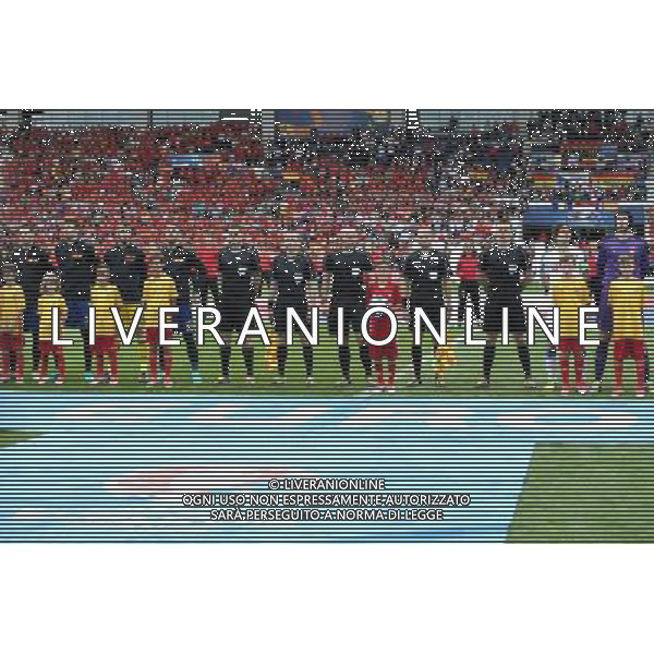 TULUZA 13.06.2016 MECZ I RUNDA GRUPA D MISTRZOSTW EUROPY 2016: HISZPANIA - CZECHY --- FIRST ROUND GROUP D UEFA EURO 2016 MATCH IN TOULOUSE: SPAIN - CZECH REPUBLIC - ARBITRO - ALVARO MORATA GERARD PIQUE DAVID DE GEA SERGIO RAMOS TOMASZ MUSIAL TOMASZ LISTKIEWICZ SZYMON MARCINIAK PAWEL SOKOLNICKI PAWEL RACZKOWSKI TOMAS ROSICKY PETR CECH FOT. PIOTR KUCZA/NEWSPIX.PL --- Newspix.pl / AGENZIA ALDO LIVERANI SAS - ITALY ONLY EDITORIAL USE ONLY - Spagna - Repubblica Ceca UEFA Francia EURO 2016 Final Tournament Group Stage D Tolosa - 13.06.2016