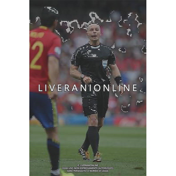 TULUZA 13.06.2016 MECZ I RUNDA GRUPA D MISTRZOSTW EUROPY 2016: HISZPANIA - CZECHY 1:0 --- FIRST ROUND GROUP D UEFA EURO 2016 MATCH IN TOULOUSE: SPAIN - CZECH REPUBLIC 1:0 NOLITO SZYMON MARCINIAK - ARBITRO FOT. PIOTR KUCZA/NEWSPIX.PL --- Newspix.pl / AGENZIA ALDO LIVERANI SAS - ITALY ONLY EDITORIAL USE ONLY - Spagna - Repubblica Ceca UEFA Francia EURO 2016 Final Tournament Group Stage D Tolosa - 13.06.2016