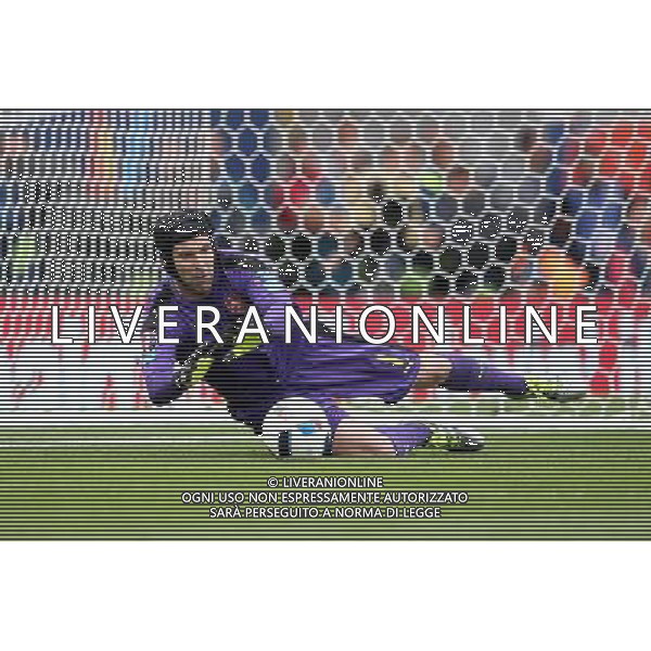 TULUZA 13.06.2016 MECZ I RUNDA GRUPA D MISTRZOSTW EUROPY 2016: HISZPANIA - CZECHY 1:0 --- FIRST ROUND GROUP D UEFA EURO 2016 MATCH IN TOULOUSE: SPAIN - CZECH REPUBLIC 1:0 PETR CECH FOT. PIOTR KUCZA/NEWSPIX.PL --- Newspix.pl / AGENZIA ALDO LIVERANI SAS - ITALY ONLY EDITORIAL USE ONLY - Spagna - Repubblica Ceca UEFA Francia EURO 2016 Final Tournament Group Stage D Tolosa - 13.06.2016