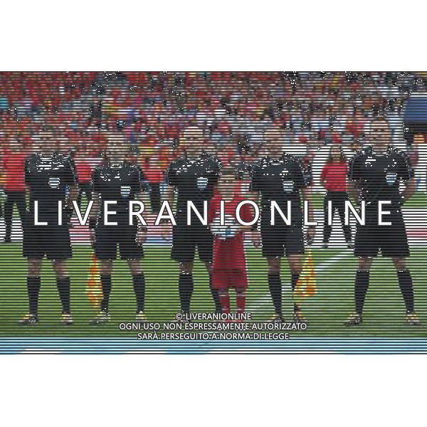 TULUZA 13.06.2016 MECZ I RUNDA GRUPA D MISTRZOSTW EUROPY 2016: HISZPANIA - CZECHY --- FIRST ROUND GROUP D UEFA EURO 2016 MATCH IN TOULOUSE: SPAIN - CZECH REPUBLIC TOMASZ MUSIAL TOMASZ LISTKIEWICZ SZYMON MARCINIAK PAWEL SOKOLNICKI PAWEL RACZKOWSKI - ARBITRO FOT. PIOTR KUCZA/NEWSPIX.PL --- Newspix.pl / AGENZIA ALDO LIVERANI SAS - ITALY ONLY EDITORIAL USE ONLY - Spagna - Repubblica Ceca UEFA Francia EURO 2016 Final Tournament Group Stage D Tolosa - 13.06.2016