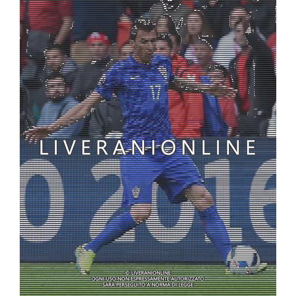 UEFA Francia EURO 2016 Final Tournament Group Stage D Parigi - 12.06.2016 Turchia-Croazia Nella Foto:Mandzukic Mario /Ph.Vitez-Ag. Aldo Liverani