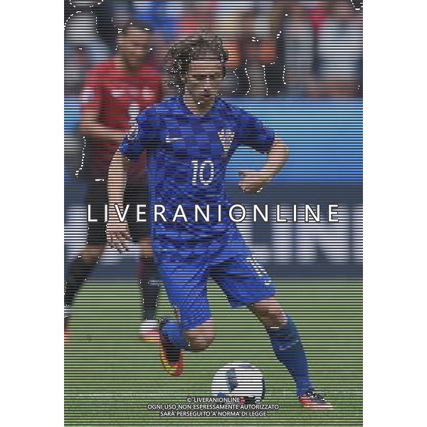UEFA Francia EURO 2016 Final Tournament Group Stage D Parigi - 12.06.2016 Turchia-Croazia Nella Foto:Modric Luka /Ph.Vitez-Ag. Aldo Liverani