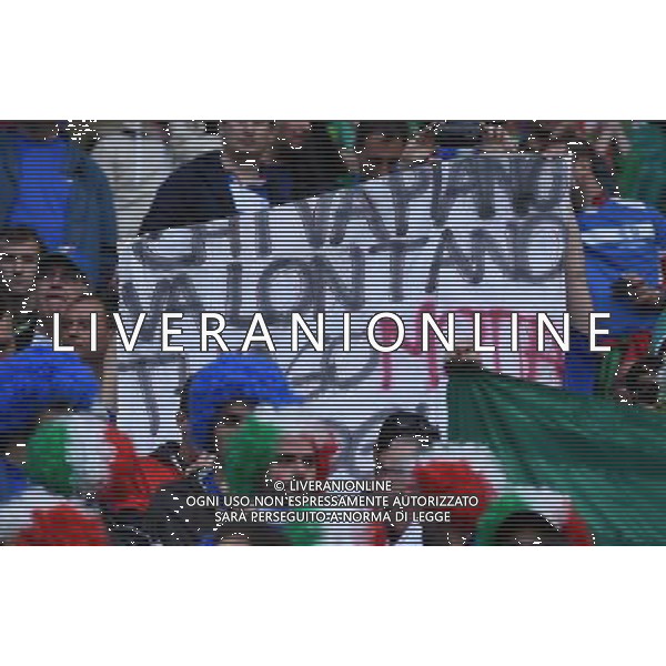 UEFA Francia EURO 2016 Final Tournament Group Stage E Lione - 13.06.2016 Belgio-Italia Nella Foto: striscione tifosi italia /Ph.Vitez-Ag. Aldo Liverani