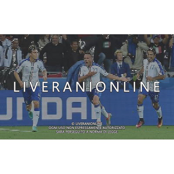 UEFA Francia EURO 2016 Final Tournament Group Stage E Lione - 13.06.2016 Belgio-Italia Nella Foto: esultanza dopo il gol di emanuele giaccherini /Ph.Vitez-Ag. Aldo Liverani