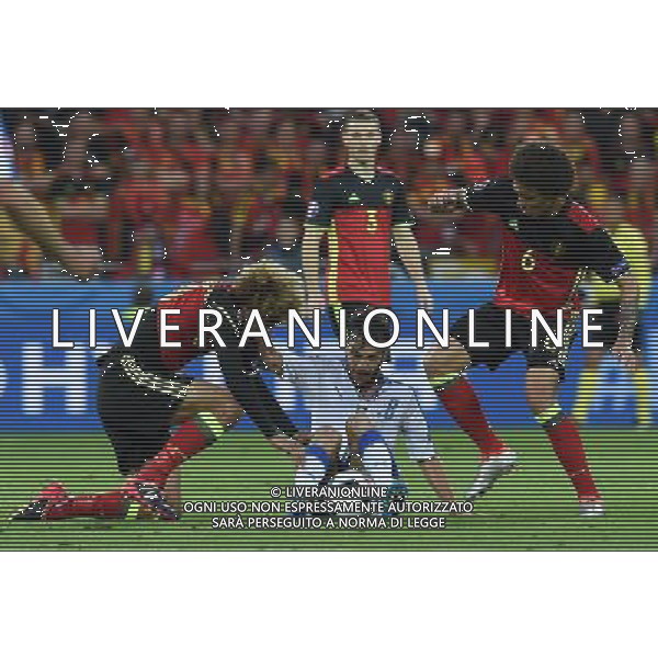 UEFA Francia EURO 2016 Final Tournament Group Stage E Lione - 13.06.2016 Belgio-Italia Nella Foto: andrea parolo fra wilmots e fellaini /Ph.Vitez-Ag. Aldo Liverani