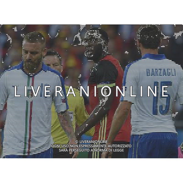 UEFA Francia EURO 2016 Final Tournament Group Stage E Lione - 13.06.2016 Belgio-Italia Nella Foto:lukaku e daniele de rossi /Ph.Vitez-Ag. Aldo Liverani