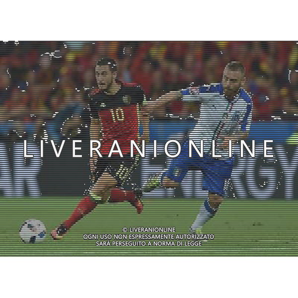 UEFA Francia EURO 2016 Final Tournament Group Stage E Lione - 13.06.2016 Belgio-Italia Nella Foto:hazard e daniele de rossi /Ph.Vitez-Ag. Aldo Liverani