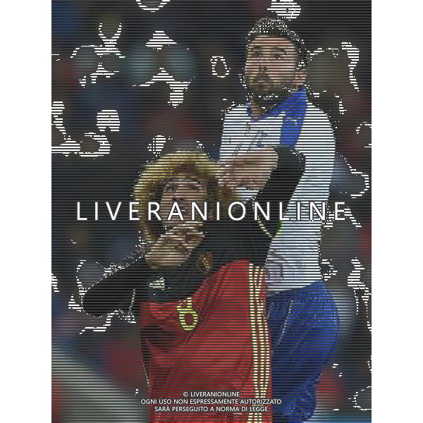 UEFA Francia EURO 2016 Final Tournament Group Stage E Lione - 13.06.2016 Belgio-Italia Nella Foto:fellaini e andrea barzagli /Ph.Vitez-Ag. Aldo Liverani