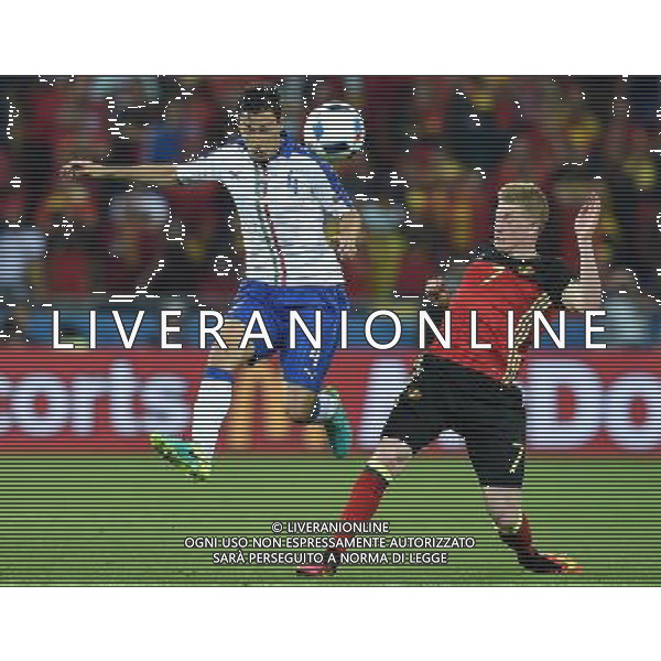 UEFA Francia EURO 2016 Final Tournament Group Stage E Lione - 13.06.2016 Belgio-Italia Nella Foto: matteo darmian de bruyne /Ph.Vitez-Ag. Aldo Liverani