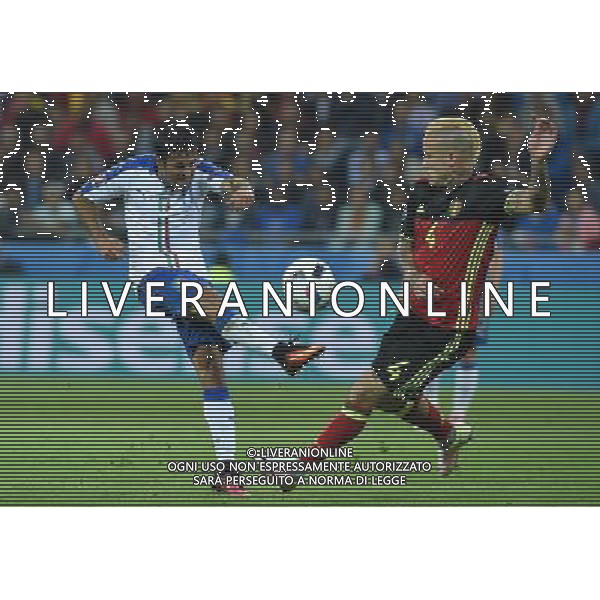 UEFA Francia EURO 2016 Final Tournament Group Stage E Lione - 13.06.2016 Belgio-Italia Nella Foto:eder tiro ribattuto da nainggolan /Ph.Vitez-Ag. Aldo Liverani