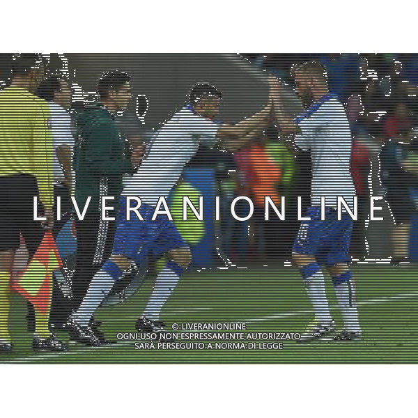 UEFA Francia EURO 2016 Final Tournament Group Stage E Lione - 13.06.2016 Belgio-Italia Nella Foto:sostituzione di daniele de rossi con thiago motta /Ph.Vitez-Ag. Aldo Liverani