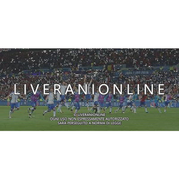 UEFA Francia EURO 2016 Final Tournament Group Stage E Lione - 13.06.2016 Belgio-Italia Nella Foto:italia esulta a fine partita /Ph.Vitez-Ag. Aldo Liverani