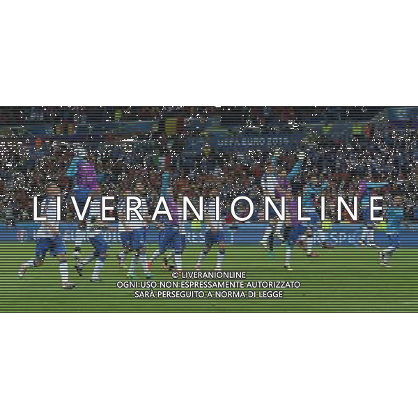 UEFA Francia EURO 2016 Final Tournament Group Stage E Lione - 13.06.2016 Belgio-Italia Nella Foto:italia esulta a fine partita /Ph.Vitez-Ag. Aldo Liverani