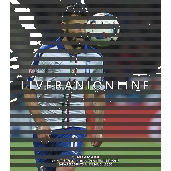 UEFA Francia EURO 2016 Final Tournament Group Stage E Lione - 13.06.2016 Belgio-Italia Nella Foto:Candreva Antonio /Ph.Vitez-Ag. Aldo Liverani