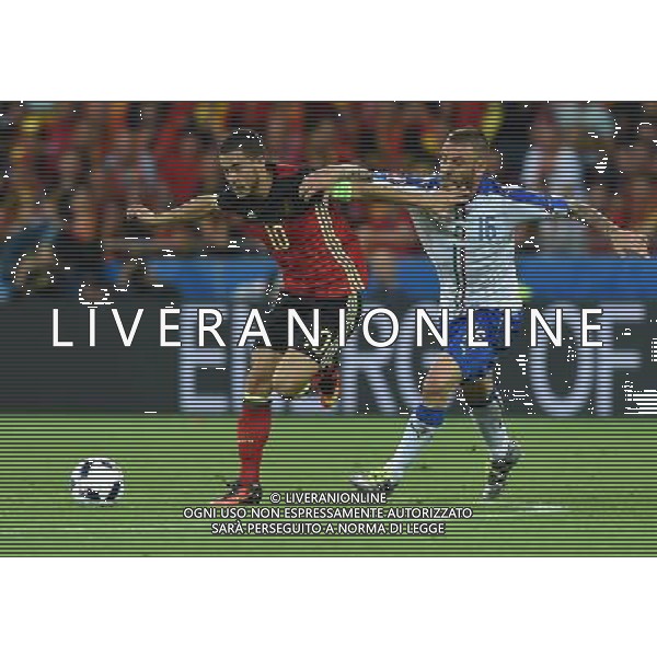 UEFA Francia EURO 2016 Final Tournament Group Stage E Lione - 13.06.2016 Belgio-Italia Nella Foto:Hazard Eden-De Rossi Daniele /Ph.Vitez-Ag. Aldo Liverani
