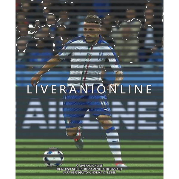 UEFA Francia EURO 2016 Final Tournament Group Stage E Lione - 13.06.2016 Belgio-Italia Nella Foto:Immobile Ciro /Ph.Vitez-Ag. Aldo Liverani