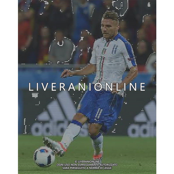 UEFA Francia EURO 2016 Final Tournament Group Stage E Lione - 13.06.2016 Belgio-Italia Nella Foto:Immobile Ciro /Ph.Vitez-Ag. Aldo Liverani
