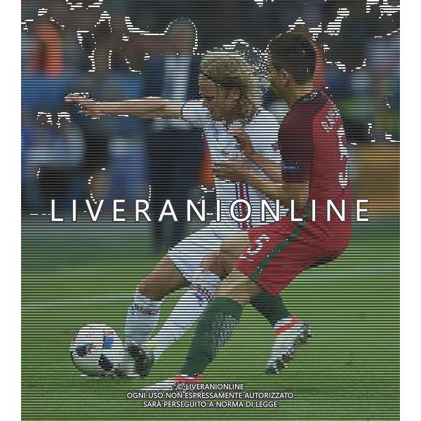 UEFA Francia EURO 2016 Final Tournament Group Stage F Saint-Etienne - 14.06.2016 Portogallo-Islanda Nella Foto:bjarnason raphael guerreiro /Ph.Vitez-Ag. Aldo Liverani