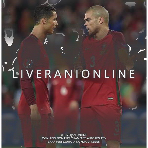UEFA Francia EURO 2016 Final Tournament Group Stage F Saint-Etienne - 14.06.2016 Portogallo-Islanda Nella Foto:ronaldo pepe /Ph.Vitez-Ag. Aldo Liverani