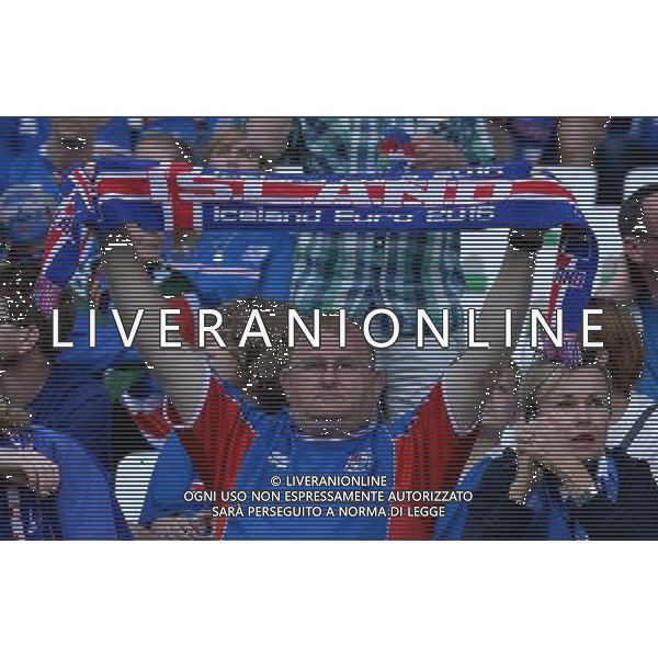 UEFA Francia EURO 2016 Final Tournament Group Stage F Saint-Etienne - 14.06.2016 Portogallo-Islanda Nella Foto:tifosi islanda /Ph.Vitez-Ag. Aldo Liverani
