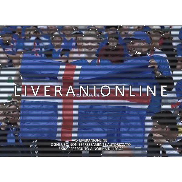 UEFA Francia EURO 2016 Final Tournament Group Stage F Saint-Etienne - 14.06.2016 Portogallo-Islanda Nella Foto:tifosi islanda /Ph.Vitez-Ag. Aldo Liverani