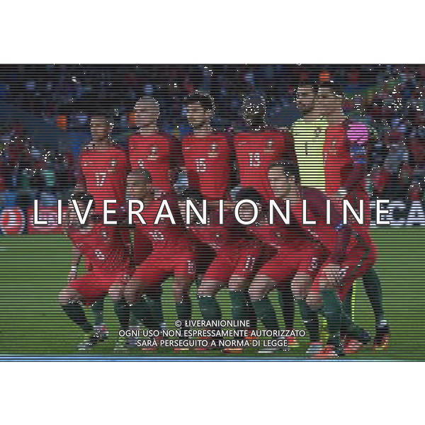 UEFA Francia EURO 2016 Final Tournament Group Stage F Saint-Etienne - 14.06.2016 Portogallo-Islanda Nella Foto:Portogallo Squadra Formazione Patricio,Pepe,Guerreiro,Carvalho,Ronaldo,Moutinho,Mario,Vierinha,Danilo,Gomes,Nani /Ph.Vitez-Ag. Aldo Liverani