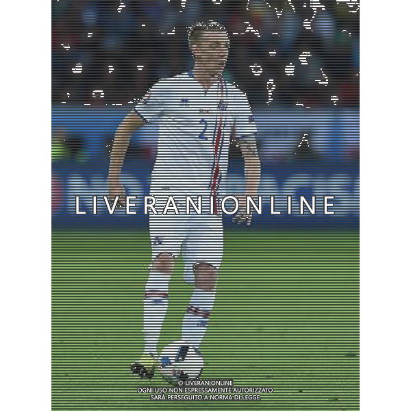 UEFA Francia EURO 2016 Final Tournament Group Stage F Saint-Etienne - 14.06.2016 Portogallo-Islanda Nella Foto:Saevarsson Birkir /Ph.Vitez-Ag. Aldo Liverani