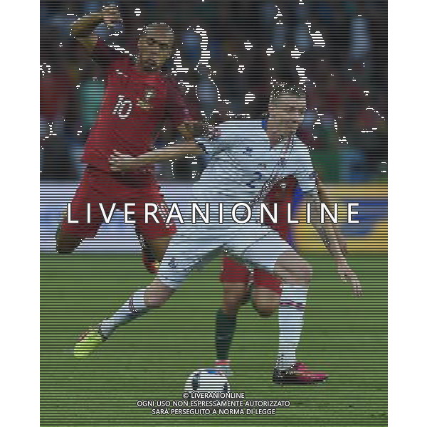 UEFA Francia EURO 2016 Final Tournament Group Stage F Saint-Etienne - 14.06.2016 Portogallo-Islanda Nella Foto:Saevarsson Birkir-Joao Mario /Ph.Vitez-Ag. Aldo Liverani