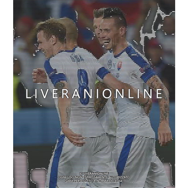 UEFA Francia EURO 2016 Final Tournament Group Stage B Lille - 15.06.2016 Russia-Slovacchia Nella Foto: marek hamsik esultanza dopo il gol /Ph.Vitez-Ag. Aldo Liverani