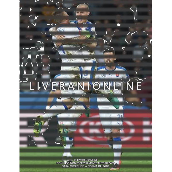 UEFA Francia EURO 2016 Final Tournament Group Stage B Lille - 15.06.2016 Russia-Slovacchia Nella Foto:skrtel e kucka esultano /Ph.Vitez-Ag. Aldo Liverani