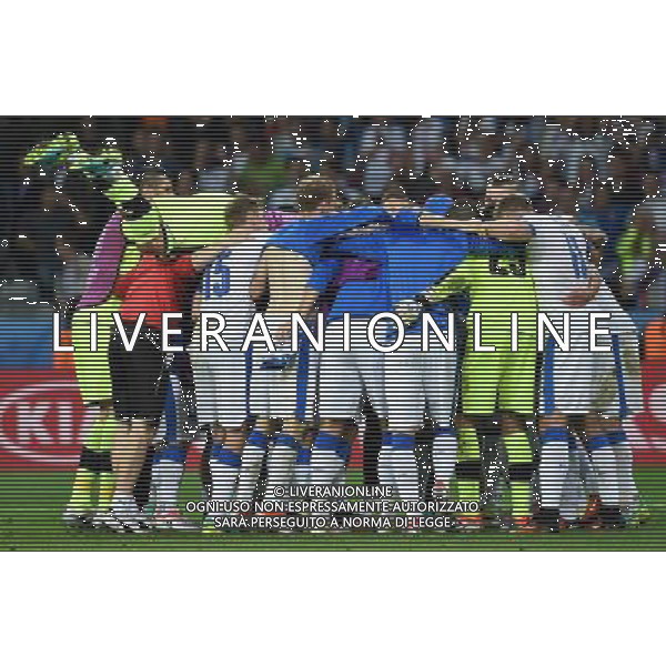 UEFA Francia EURO 2016 Final Tournament Group Stage B Lille - 15.06.2016 Russia-Slovacchia Nella Foto:i giocatori della slovacchia festeggiano /Ph.Vitez-Ag. Aldo Liverani
