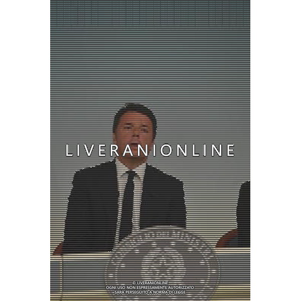 Conferenza stampa dopo il Consiglio dei ministri Roma 15.06.2016 - Palazzo Chigi - nella foto: Matteo Renzi / Ph. Corradetti - AGENZIA ALDO LIVERANI SAS / AGENZIA ALDO LIVERANI SAS