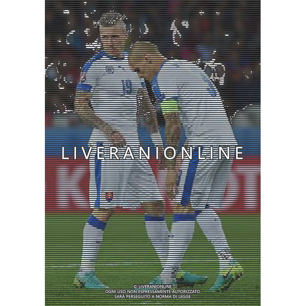 UEFA Francia EURO 2016 Final Tournament Group Stage B Lille - 15.06.2016 Russia-Slovacchia Nella Foto:Juraj Kucka-Martin Skrtel /Ph.Vitez-Ag. Aldo Liverani
