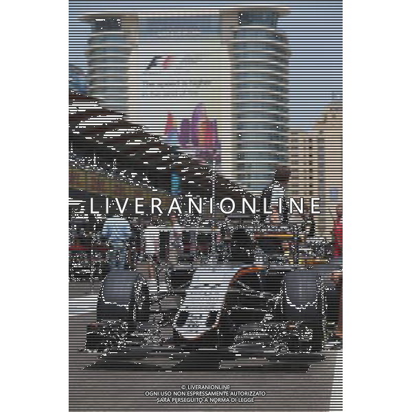 Sahara Force India F1 VJM09 of Nico Hulkenberg (GER) Sahara Force India F1 in the pits. 16.06.2016. Formula 1 World Championship, Rd 8, European Grand Prix, Baku Street Circuit, Azerbaijan, Preparation Day. AG ALDO LIVERANI SAS ONLY ITALY