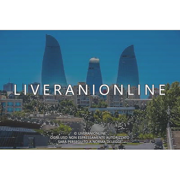 Flame Towers. 15.06.2016. Formula 1 World Championship, Rd 8, European Grand Prix, Baku Street Circuit, Azerbaijan, Preparation Day. - AG ALDO LIVERANI SAS ONLY ITALY