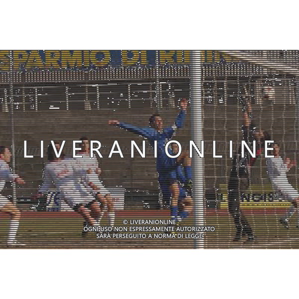 Coppa ita serie C 2004/05 Semifinale: Rimini - Frosinone foto:S:Rosa/Liverani nella foto: il gol di De Angelis AGENZIA ALDO LIVERANI