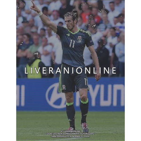 UEFA Francia EURO 2016 Final Tournament Group Stage B Lens - 16.06.2016 Inghilterra-Galles Nella Foto:bale esulta /Ph.Vitez-Ag. Aldo Liverani