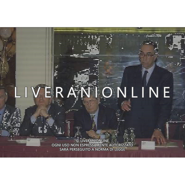 MILANO 17-12-1998 HOTEL PRINCIPE DI SAVOIA FESTA NATALIZIA DELLA LEGA NAZIONALE CALCIO NELLA FOTO ANTONIO MATTARESE CON LUCIANO NIZZOLA E FRANCO CARRARO AG ALDO LIVERANI SAS